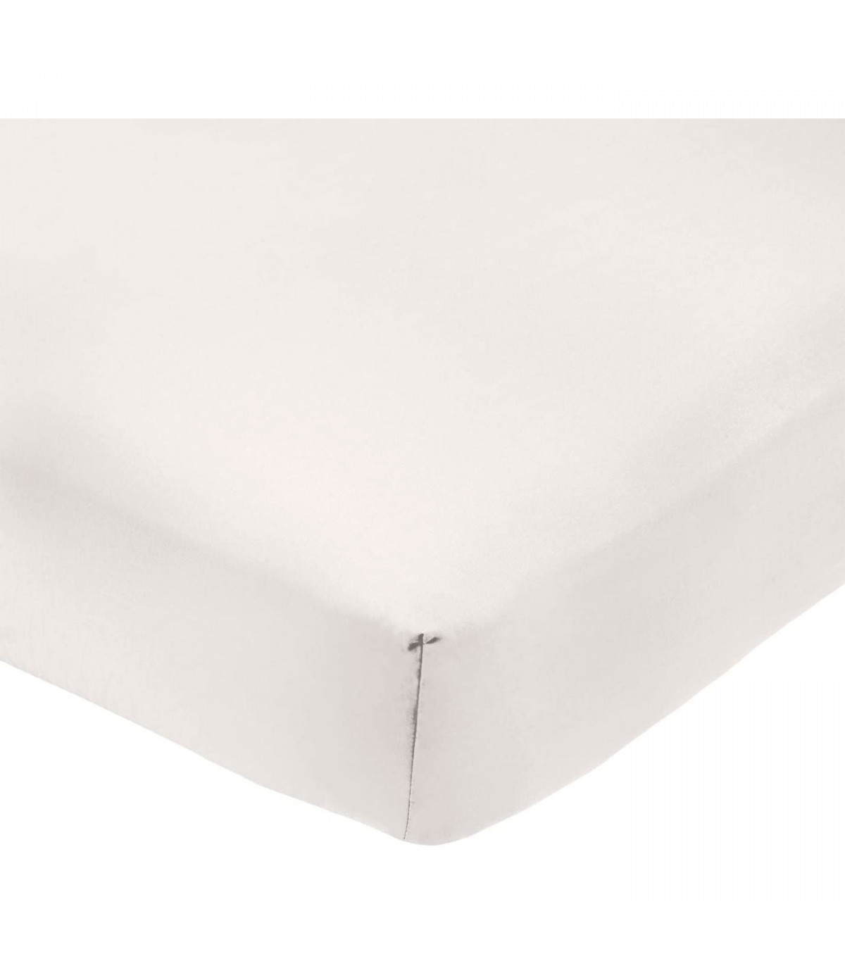 Tradineur - Sábana bajera ajustable de algodón para cama de 135, especial  pieles sensibles, suave y transpirable (Blanco, 135 x