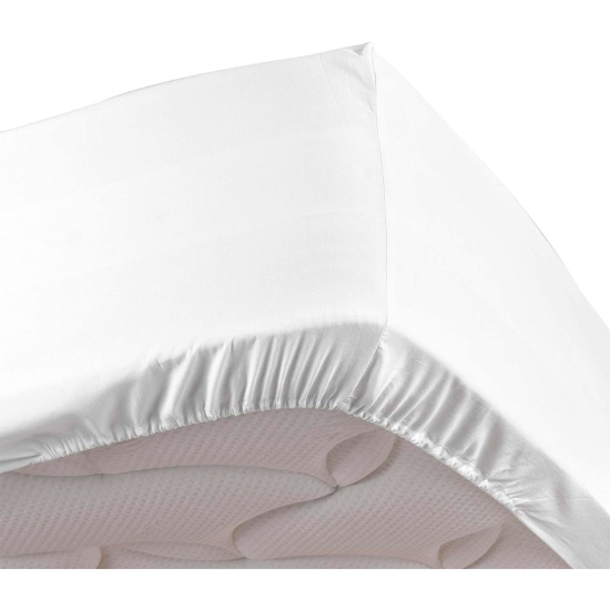 Sábana bajera cama articulada 100% algodón de Cañete Colores Blanco medidas  generales 135 cm