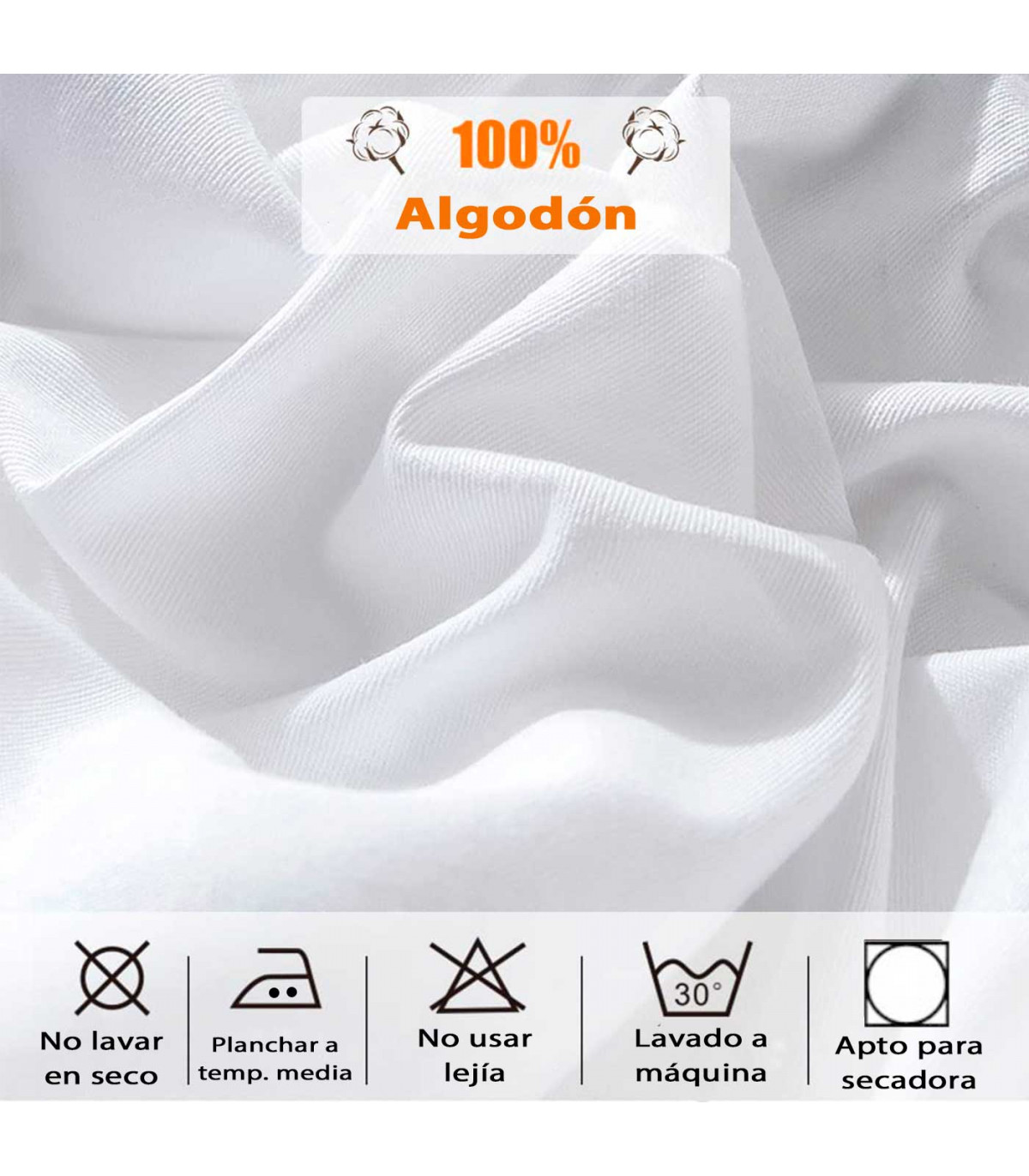 Sábana bajera ajustable de bolsillo extra profundo para adultos, sábana  bajera ajustable de hasta 10-27 pulgadas, sábana de colchón 100% algodón