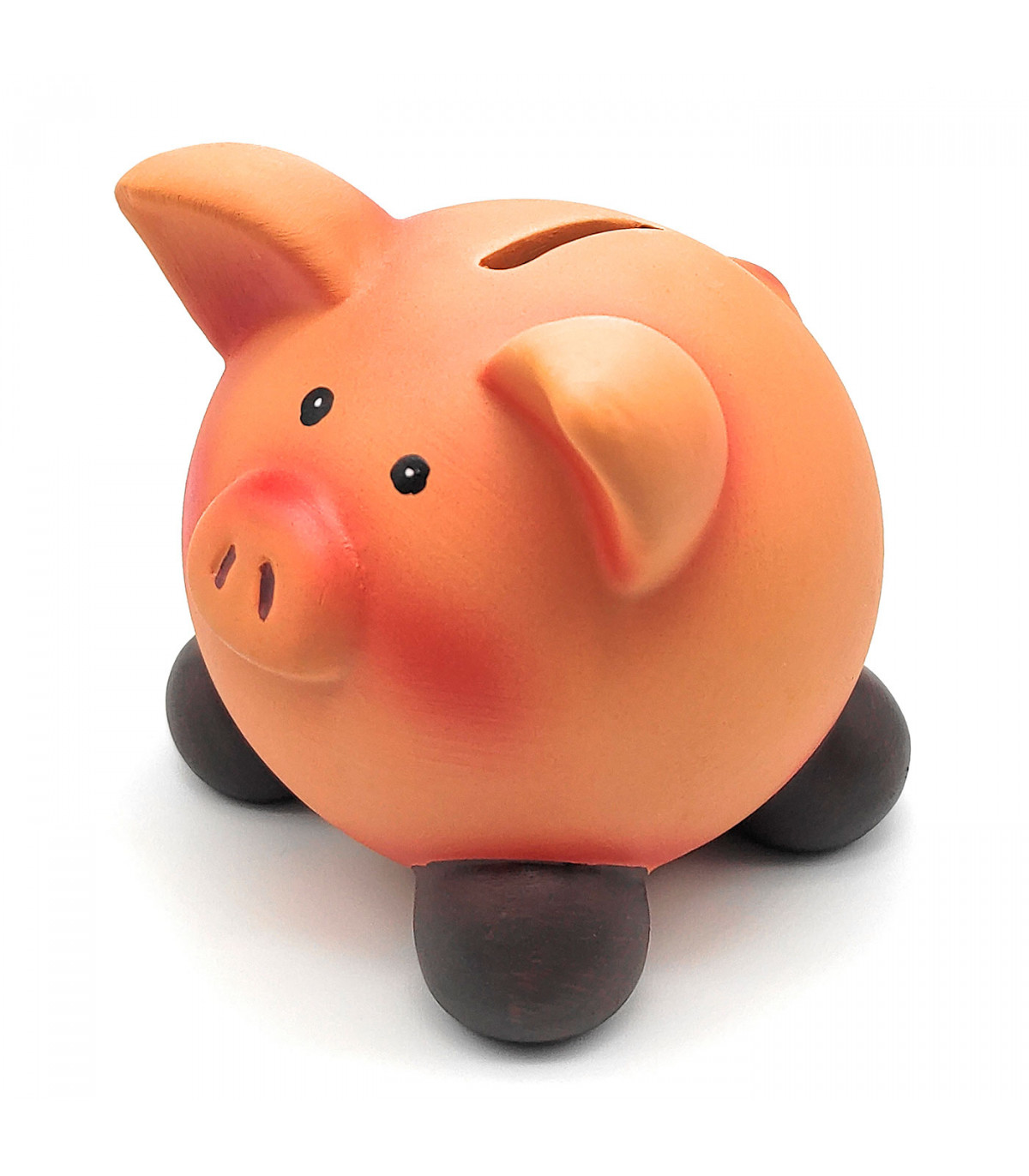 Tradineur - Hucha de cerdito de cerámica decorativa, recipiente de ahorro de  dinero infantil, decoración original para niños y n