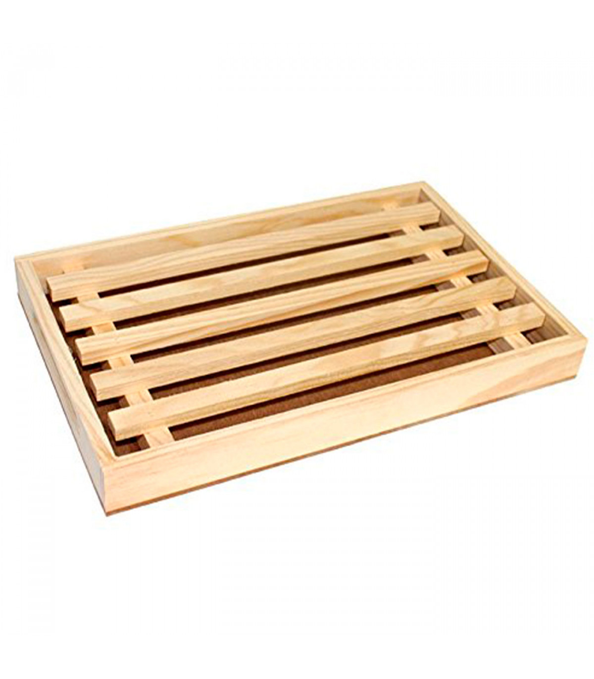 Tradineur - Tabla para cortar pan de madera 2.5 x 32 x 22 cm con