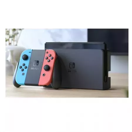 Nintendo Switch OLED Azul y Rojo – Juego Vibrante y Único Nintendo Switch OLED Azul y Rojo – Juego Vibrante y Único