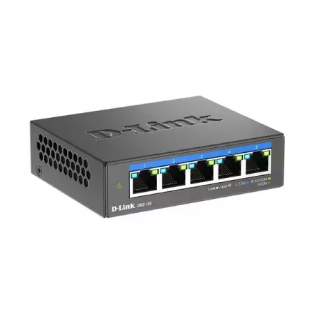 D-Link Switch 5 Puertos Multi-Gigabit 2500 Mbps rápido D-Link Switch 5 Puertos Multi-Gigabit 2500 Mbps rápido