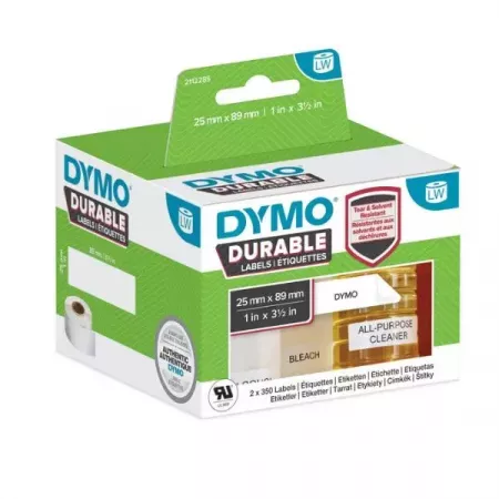 Etiquetas Dymo DURABLE LW 25x89mm Resistentes y Adhesivas Etiquetas Dymo DURABLE LW 25x89mm Resistentes y Adhesivas