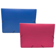 Tradineur - Pack de 2 carpetas para proyectos - Fabricado en plástico rígido - 5 cm de grosor - Color surtido - 32 x 23,2 x 5,3 cm