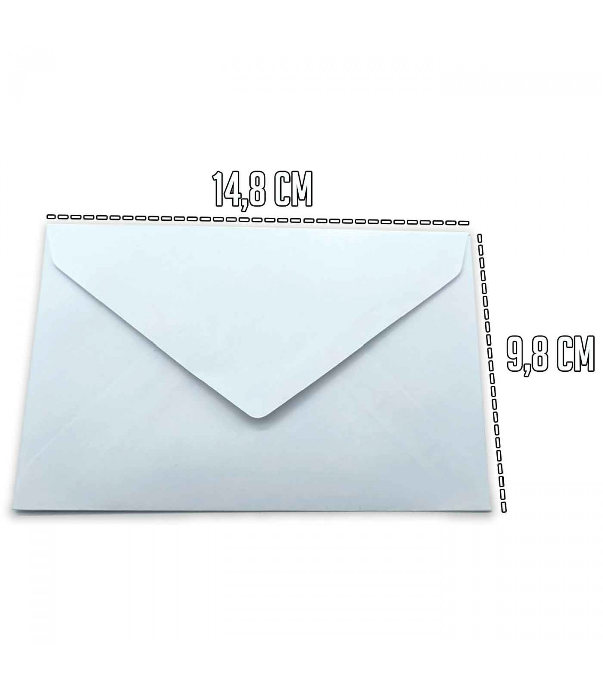 Tradineur - Pack de 60 sobres de color blanco especiales para tarjetas de  visita, felicitaciones. Medidas de 9,8 x 14,8 cm co