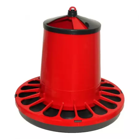 Comedero redondo 18 compartimentos para aves 8 kg, duradero Comedero redondo 18 compartimentos para aves 8 kg, duradero