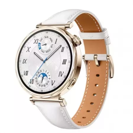 Huawei GT5 41MM Reloj Elegante con Correa de Cuero Blanco Huawei GT5 41MM Reloj Elegante con Correa de Cuero Blanco