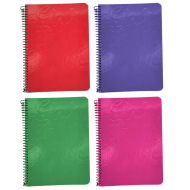 Tradineur - Pack de 4 libretas rayadas - 80 páginas - Cuaderno en espiral - Tapa blanda - 21,5 x 15,6 cm - Colores Surtido