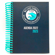 Tradineur - Agenda escolar curso 2022/23, 1 día por página, tapa dura y anilla, planificador anual de tareas, citas, 14,7 x 11 cm, diseño aleatorio
