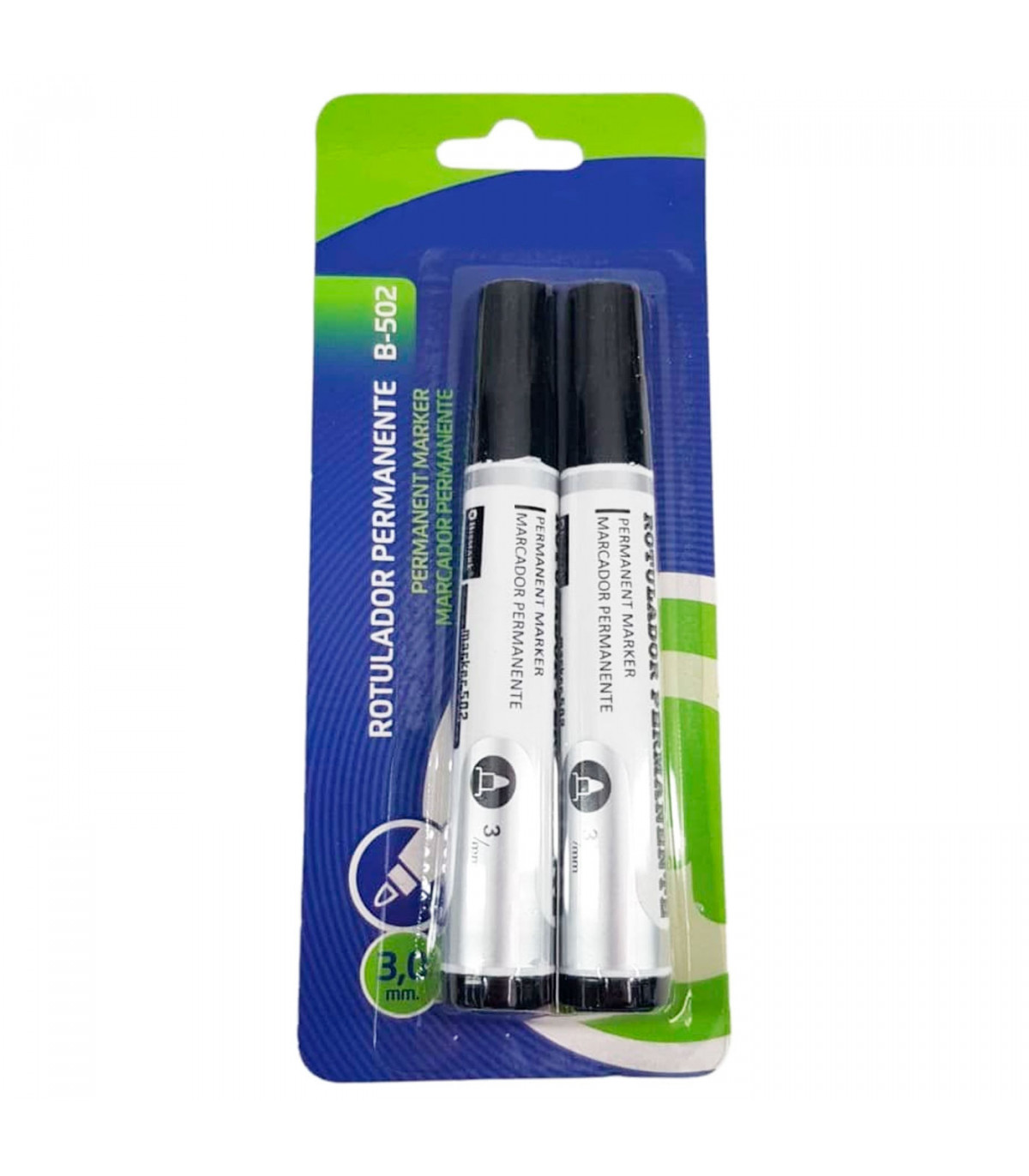 Tradineur - Pack de 3 bolígrafos borrables de colores, punta retráctil de  0,7 mm y grip de goma, escritura suave y precisa, uso