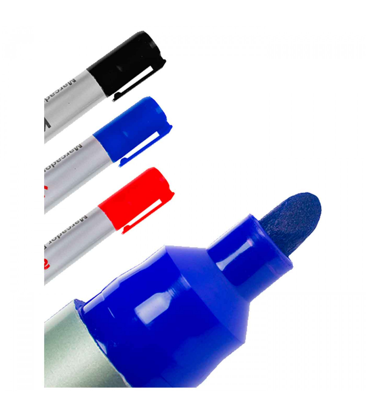 Tradineur - Pack de 2 rotuladores permanentes, punta de 3 mm, secado  rápido, resistente al agua, bricolaje, manualidades, color