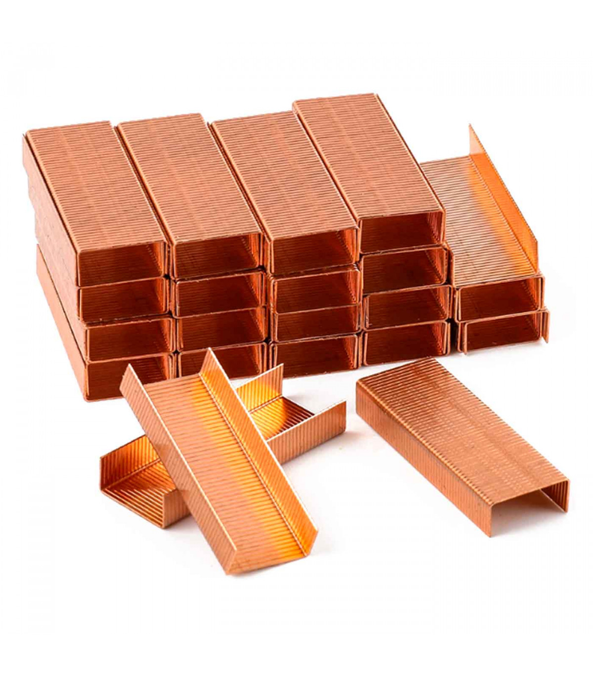 Tradineur - Caja de 2000 grapas - Fabricadas en cobre - Apto para todas las  grapadoras populares y la mayoría de grapadoras (22/