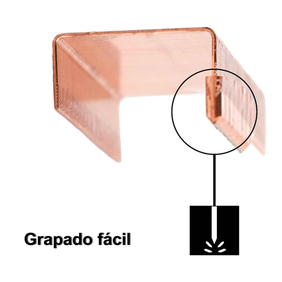 Tradineur - Caja de 2000 grapas - Fabricadas en cobre - Apto para todas las  grapadoras populares y la mayoría de grapadoras (22/