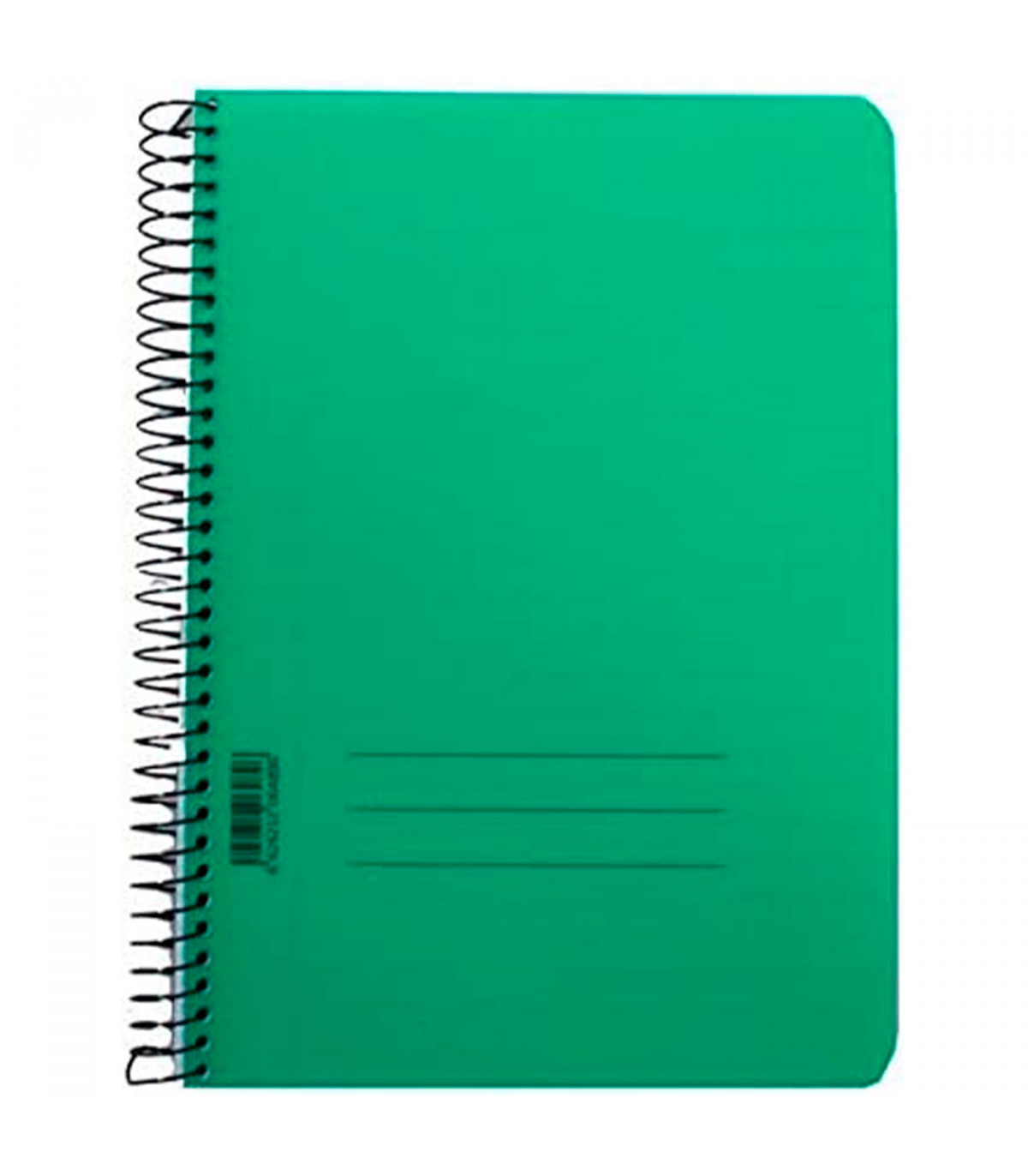 Cuaderno Espiralado A4 tapas plásticas Tropic Verde x90 hojas rayadas Rideo