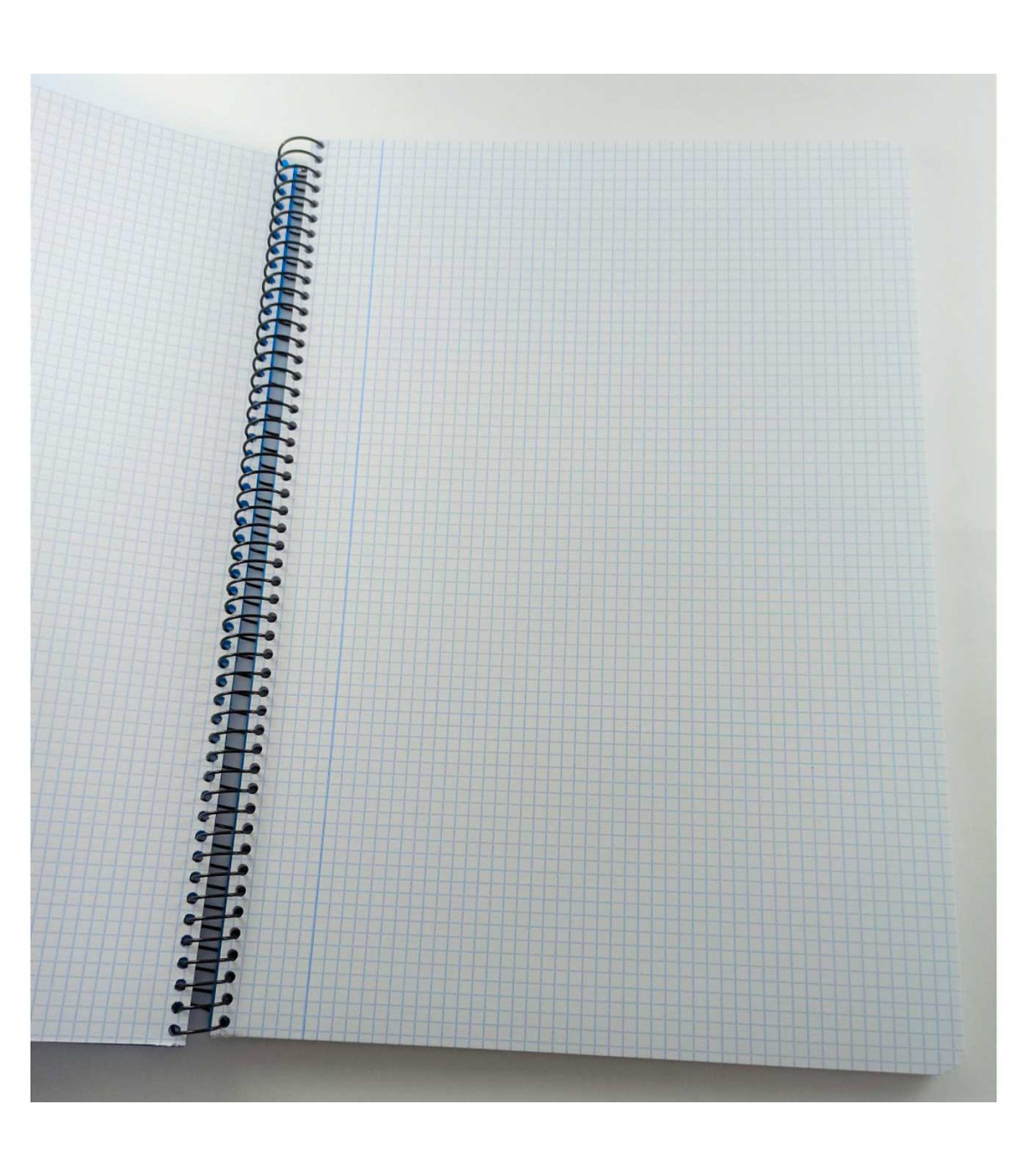 Cuaderno Folio Blanco A4 Tradineur - Pack de 3 libretas A4, cuadrícula de 4x4, tapas de  polipropileno, encuadernación de espiral, 80 hojas, tamaño folio,