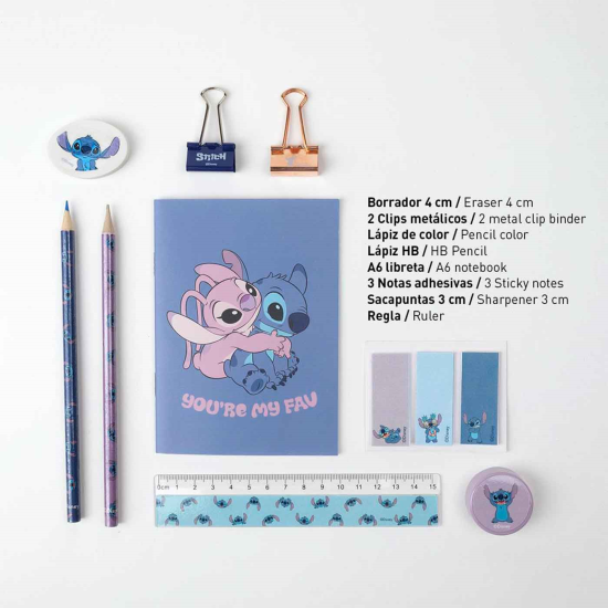 Disney Stitch Lápices Colores para Pintar - Estuche Escolar 3