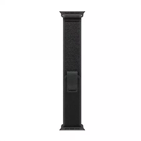 Apple - Apple Watch 49mm Tamaño S/M con Loop de Trail Negro en Acabado Titanio Negro