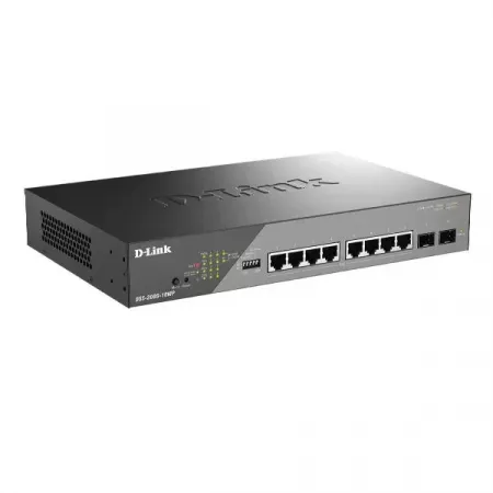 D-Link Switch 10 Puertos Gigabit PoE+ para Vigilancia Segura D-Link Switch 10 Puertos Gigabit PoE+ para Vigilancia Segura