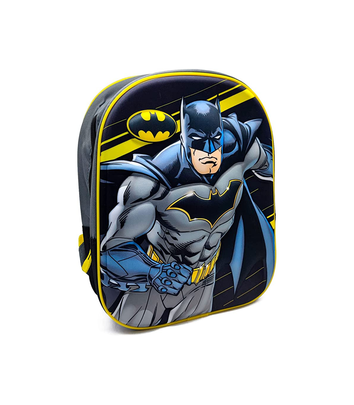 Tradineur - Mochila para niños en 3D con diseño de Batman, ideal para la  escuela. Medidas de 25 x 31 x 10 cm para colgar en la e