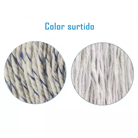 Fregona Industrial Algodón 350 g | Blanca o Blanco/Azul Fregona Industrial Algodón 350 g | Blanca o Blanco/Azul