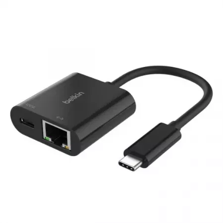 Belkin Adaptador USB-C a Ethernet 100W – Transferencia Rápida Belkin Adaptador USB-C a Ethernet 100W – Transferencia Rápida