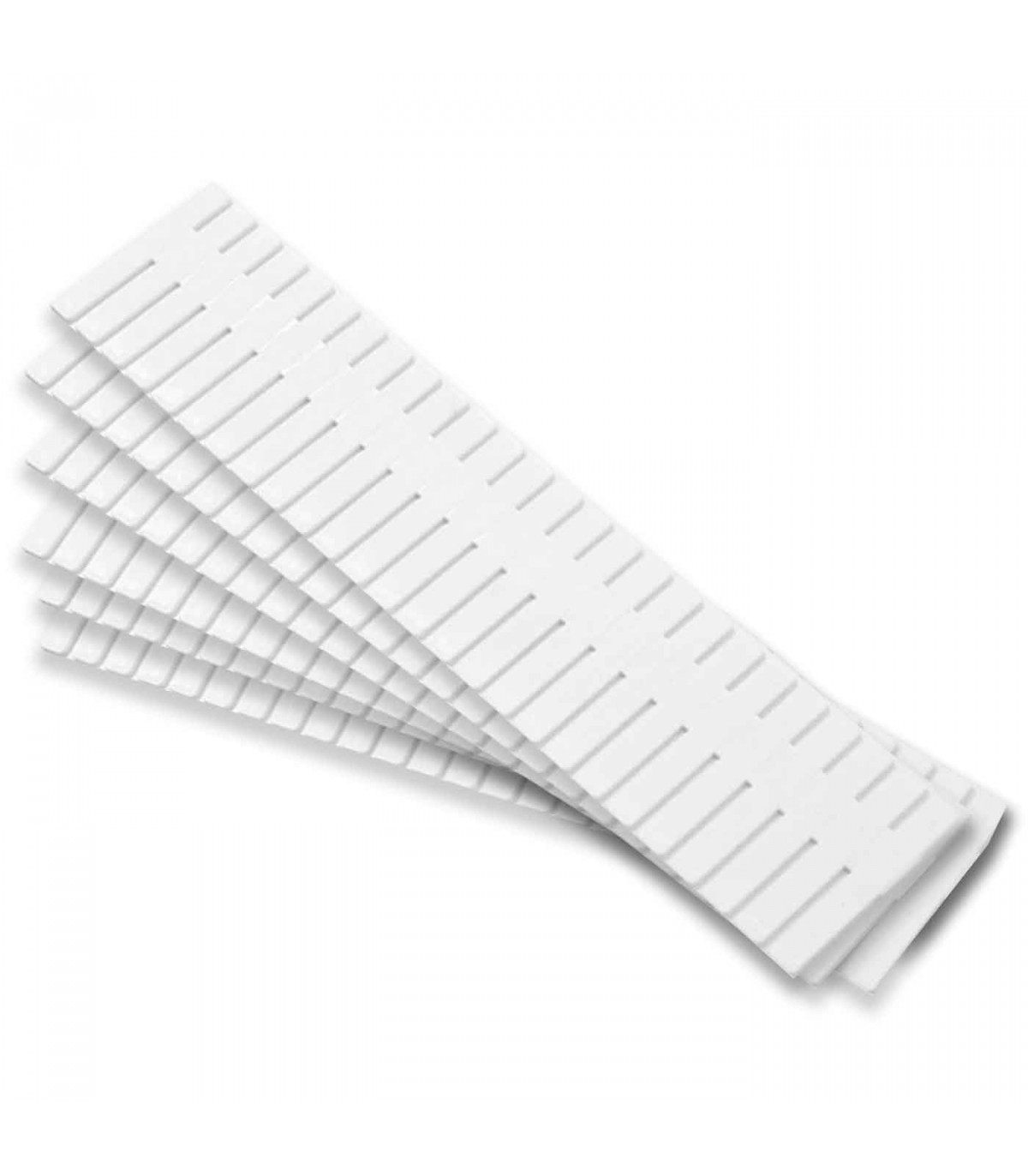 Tradineur - Pack de 6 separadores para cajones - Fabricados en plástico -  Organización, Placa ajustable, Esencial. - 45 x 9 cm 