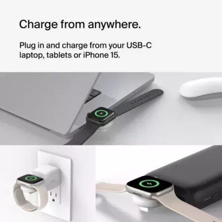 Belkin Cargador Rápido Dongle para Apple Watch Blanco Belkin Cargador Rápido Dongle para Apple Watch Blanco