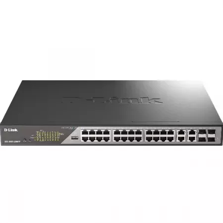 Switch Ethernet D-Link 28 Puertos Gigabit con POE++ para CCTV Switch Ethernet D-Link 28 Puertos Gigabit con POE++ para CCTV