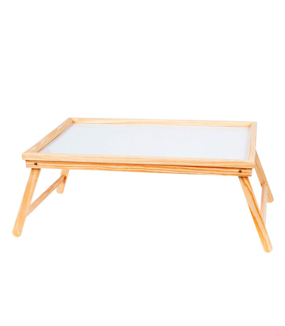exposición Asco réplica Bandeja de cama plegable de madera 50 x 31 x 21 cm, mesa multiuso para  desayuno con patas plegables, ligera y resistente, fondo