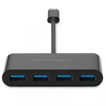 Kensington Hub USB-C 4 Puertos: Conexión y Carga Rápida Kensington Hub USB-C 4 Puertos: Conexión y Carga Rápida