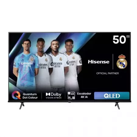 Hisense QLED Smart TV 50" con Dolby Vision y Atmos Hisense QLED Smart TV 50" con Dolby Vision y Atmos