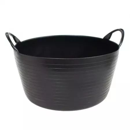 Capazo 30L reciclado negro, resistente y flexible, 43 cm Capazo 30L reciclado negro, resistente y flexible, 43 cm
