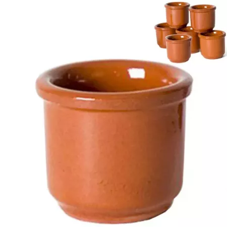 Vasos de Chupito de Barro Tradicional 6 Uds, 5 cl Vasos de Chupito de Barro Tradicional 6 Uds, 5 cl