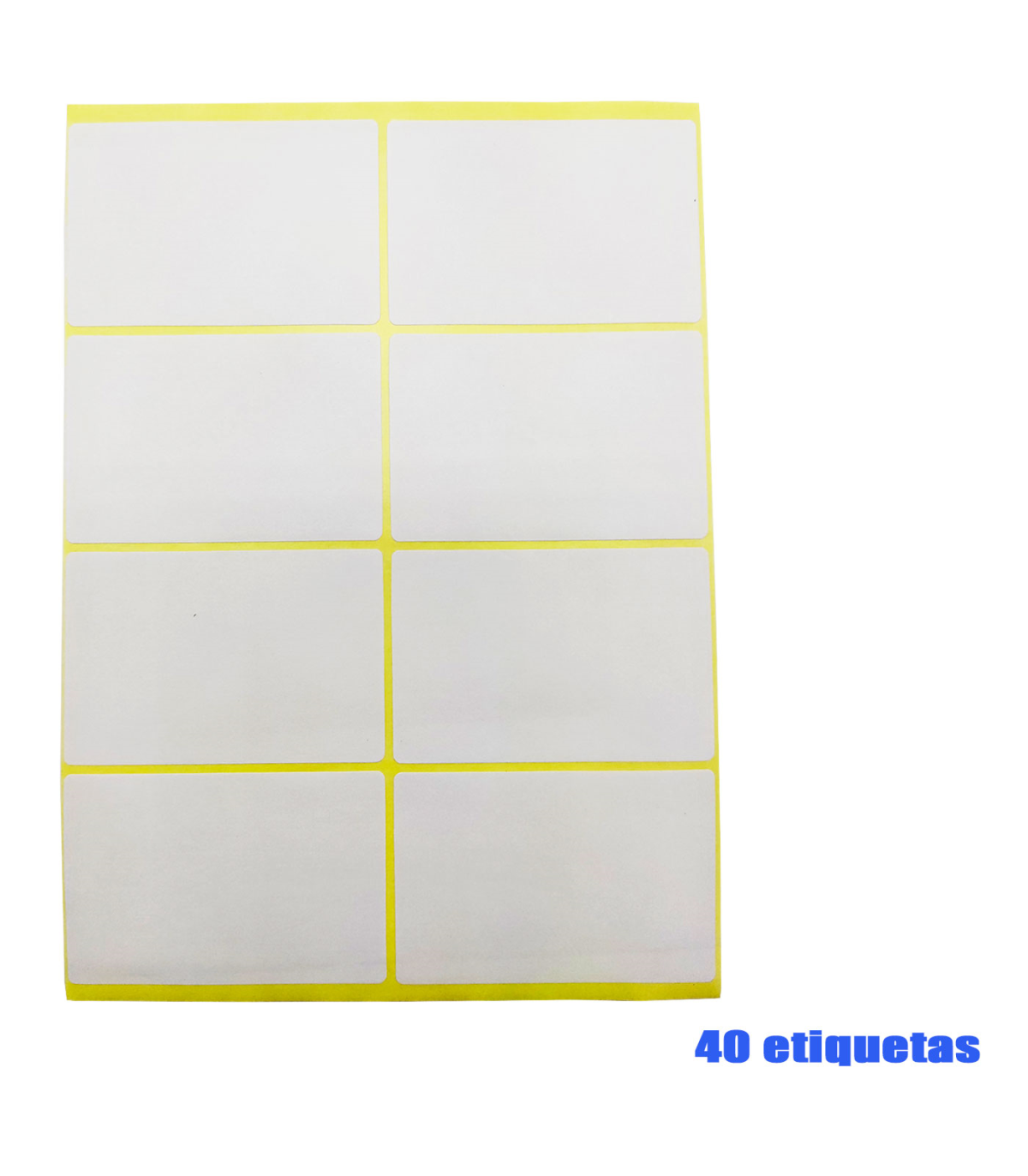 Tradineur - de 40 etiquetas E11, pegatinas auto-adhesivas para objetos, hogar, oficina, 50 x 75 mm