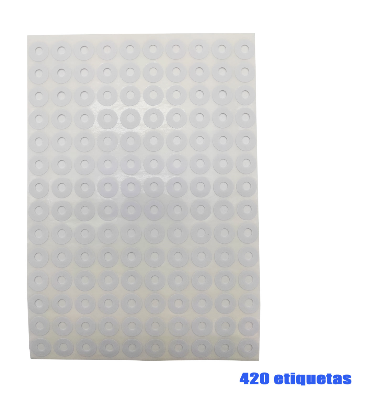 Tradineur - Pack de etiquetas adhesivas redondas blancas E16C, pegatinas auto-adhesivas para objetos, hogar, oficina, Ø13