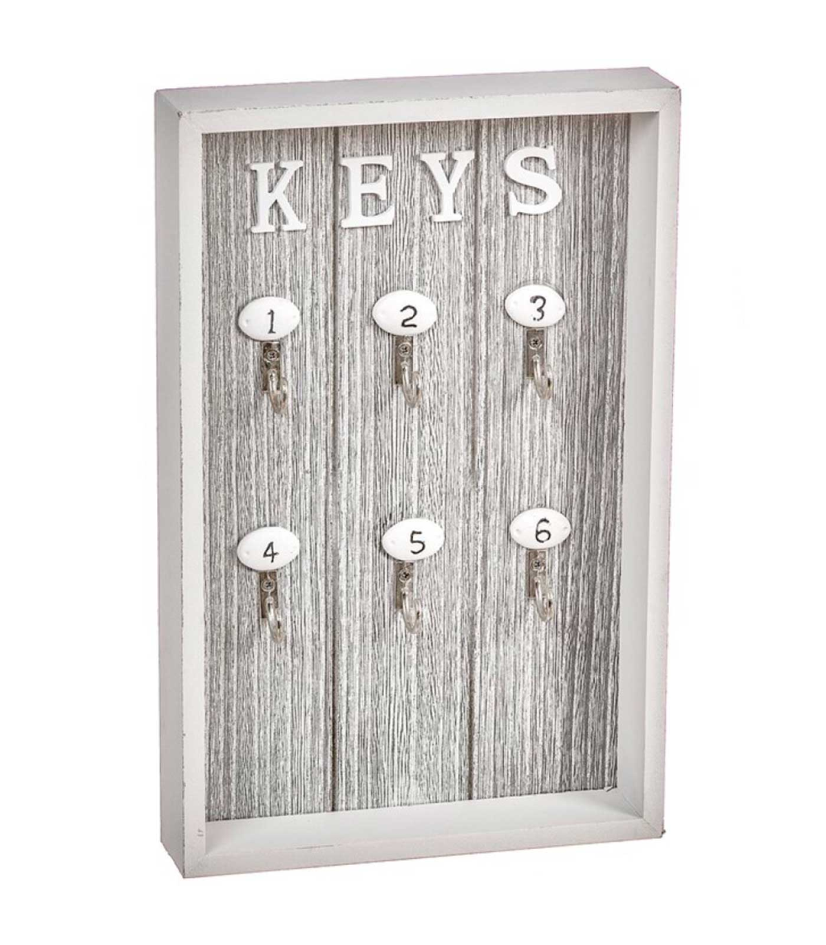 Rack de llaves de seis ganchos, colgador magnético de succión de llaves,  seis ganchos con bandeja, rack colgador de llaves de pared, almacenamiento  mu