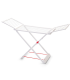Tradineur - Tendedero plegable de resina, 20 metros espacio de tendido, soporte para tender ropa, interior o exterior (Blanco, 180 x 108 x 55 cm)