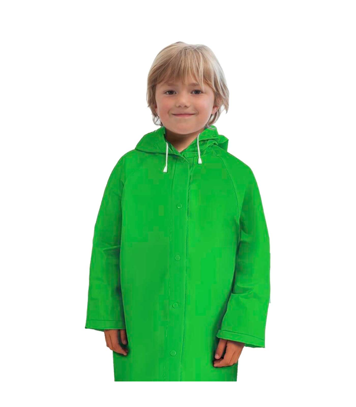 Tradineur - Chubasquero con capucha para niños - Fabricado al 100