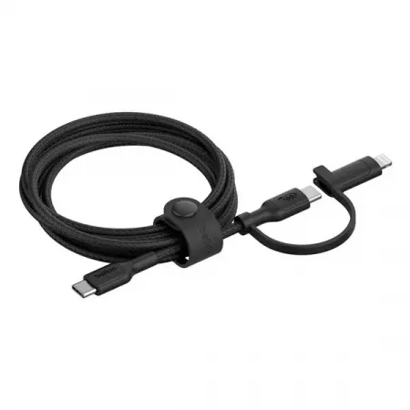 Cable Belkin 2-en-1 USB-C y Lightning, Rápido y Durable Cable Belkin 2-en-1 USB-C y Lightning, Rápido y Durable