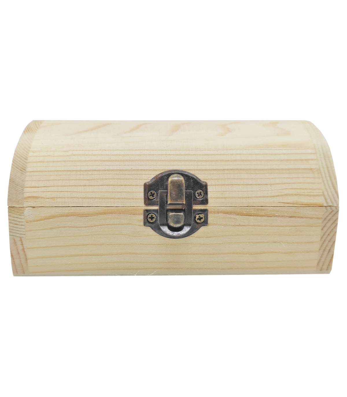 Pine wood small chest.  Cofre de madera, Caja de madera para