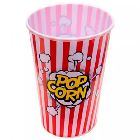 Cubo de palomitas plástico 18x15 cm, diseño original cine Cubo de palomitas plástico 18x15 cm, diseño original cine