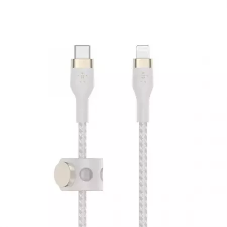 Belkin Cable USB-C a Lightning 3M Blanco Resistente Belkin Cable USB-C a Lightning 3M Blanco Resistente