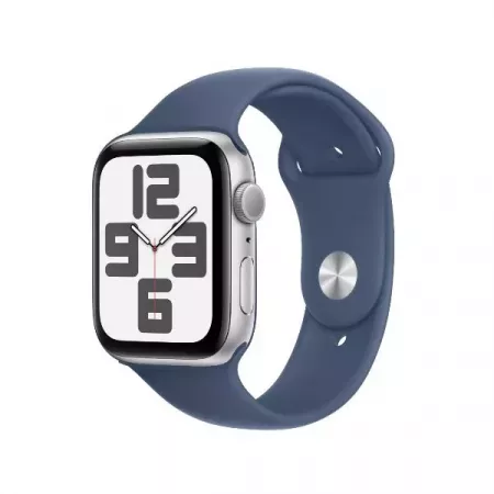 Apple Watch SE GPS 44mm Plata con Banda Denim M/L - Oferta Apple Watch SE GPS 44mm Plata con Banda Denim M/L - Oferta