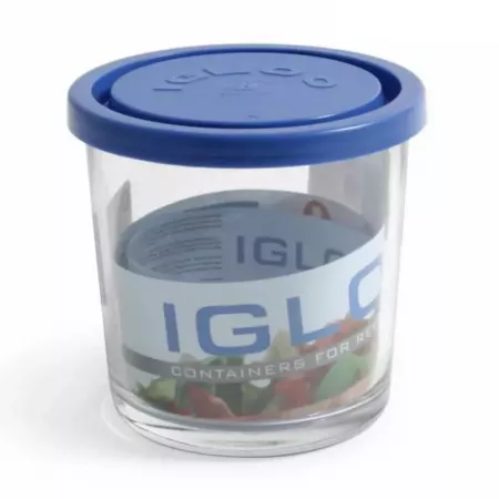 Tarro de vidrio 500 ml con tapa azul, apto microondas y lavavajillas Tarro de vidrio 500 ml con tapa azul, apto microondas y lavavajillas
