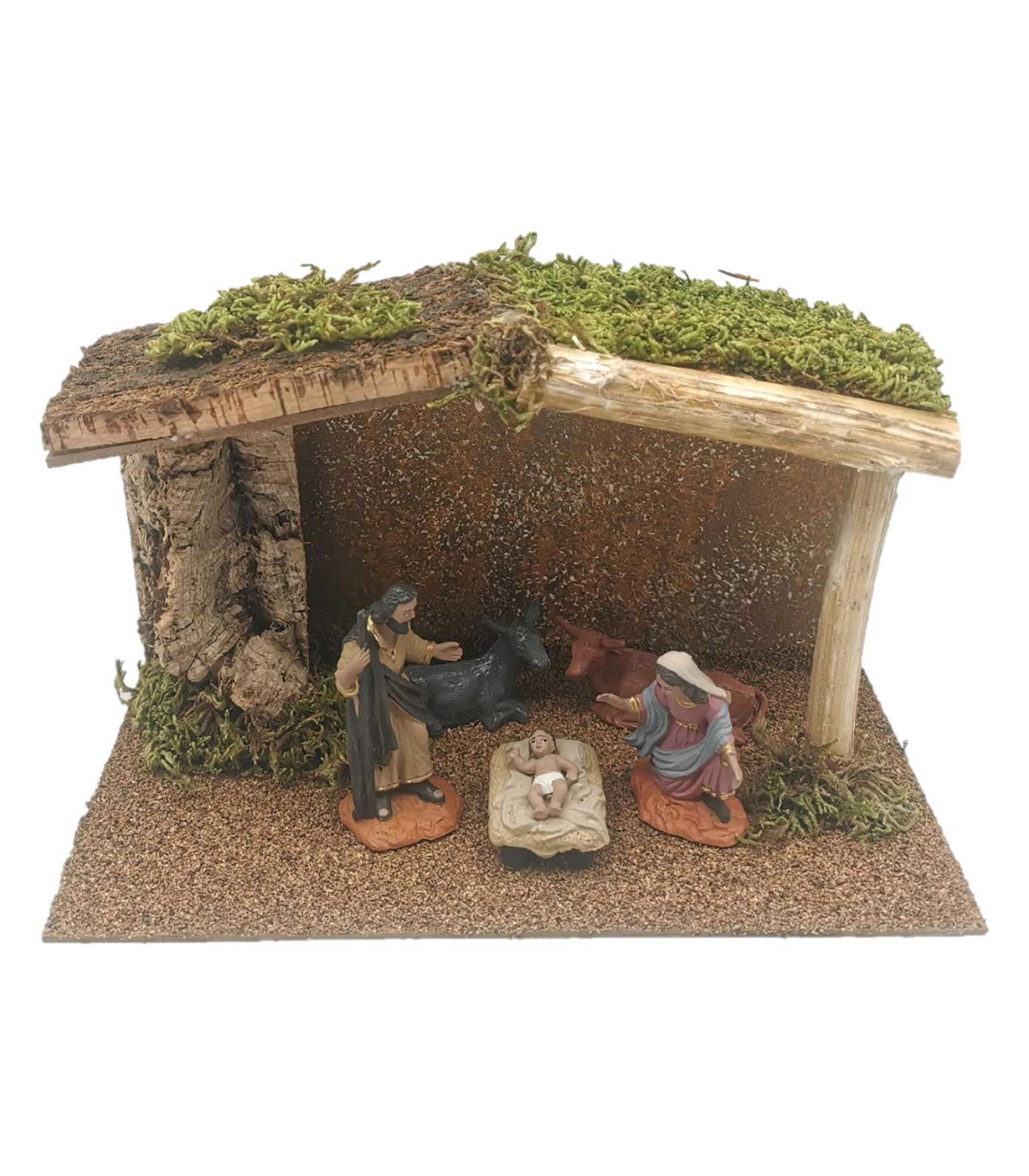 Tradineur Portal Cueva Con Figuras De Nacimiento De 8 Cm Para Belén Navideño 165 X 27 X 142 