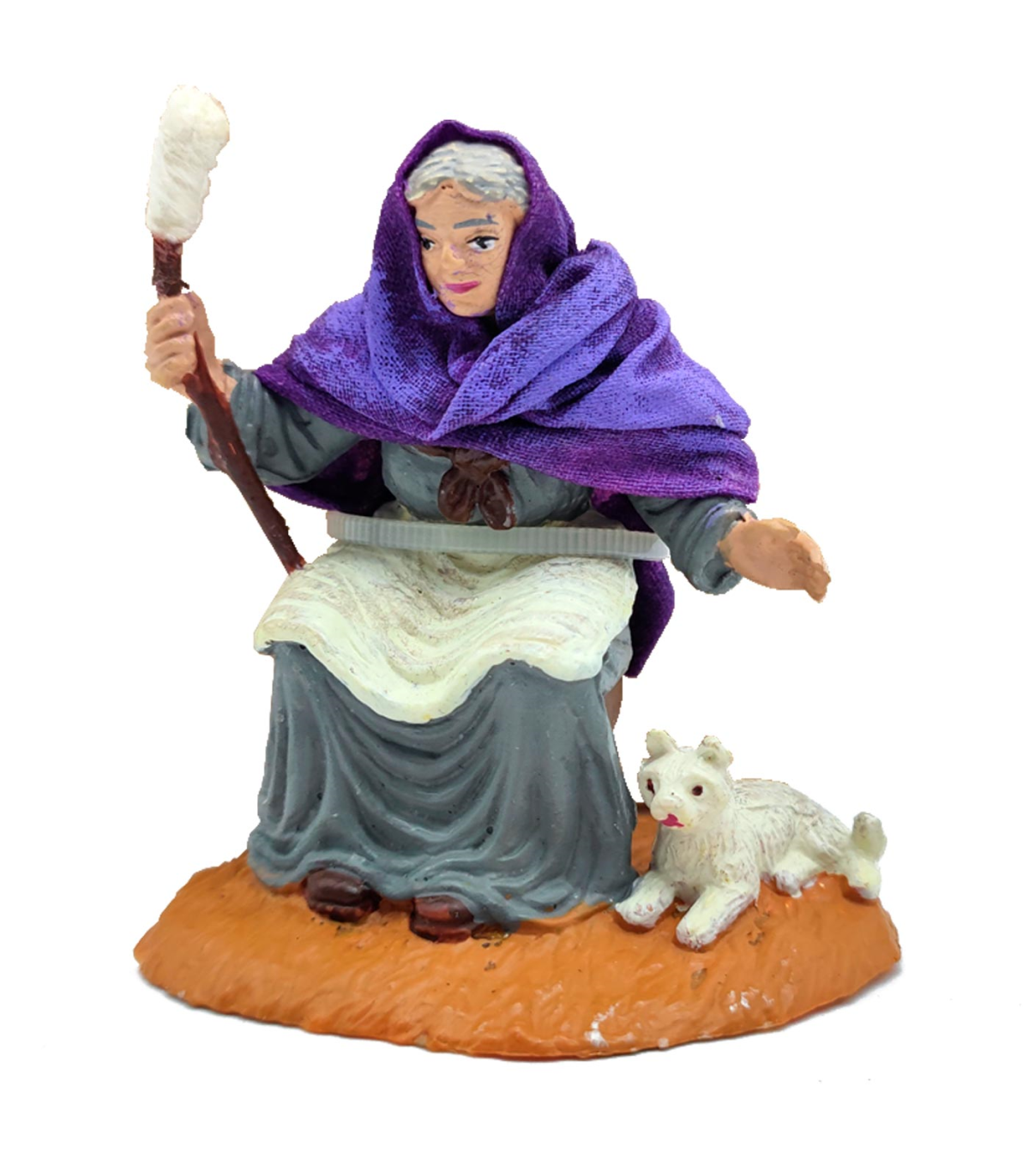Tradineur - Figura de una hilandera para belén - Fabricado en Durexina -  Figuras decorativas divertidas para nacimiento, navidad