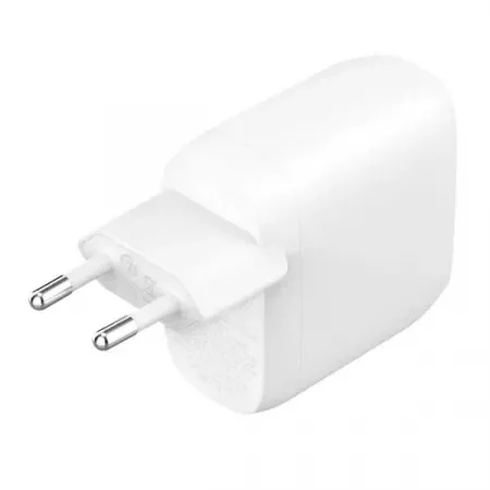 Belkin Cargador de Pared Dual USB-C 30W Blanco - Potente Belkin Cargador de Pared Dual USB-C 30W Blanco - Potente