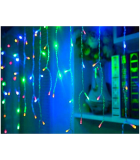 Tradineur - Alambre de 50 luces LEDs a pilas (no incluidas) - Apto solo  para interior y exterior - Función de luz foja e intermi