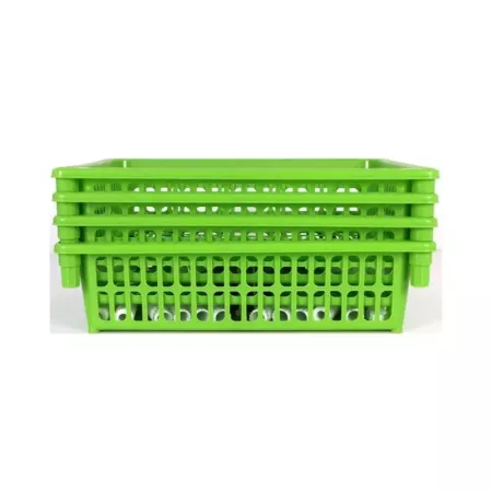 Carro verdulero verde con ruedas 4 cestas 85 x 39,5 x 29,5 cm . Carrito portaobjetos estantes multiusos para organizar los espac